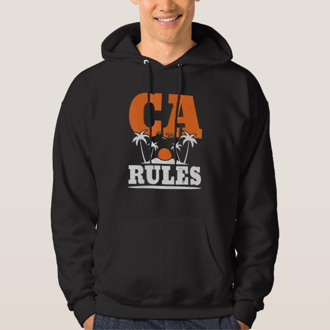 Sudadera USA Flag State America Travel Californian Californ (Anverso)