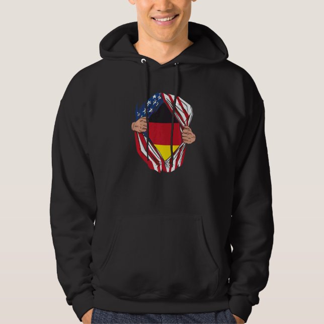 Sudadera USA Germany Flag German American Von Steuben Day   (Anverso)