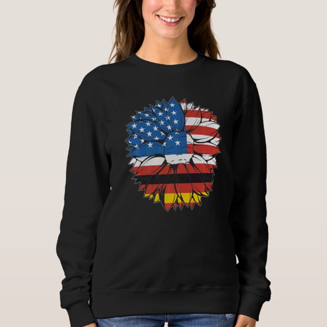 Sudadera USA Germany Flag German American Von Steuben Day   (Anverso)