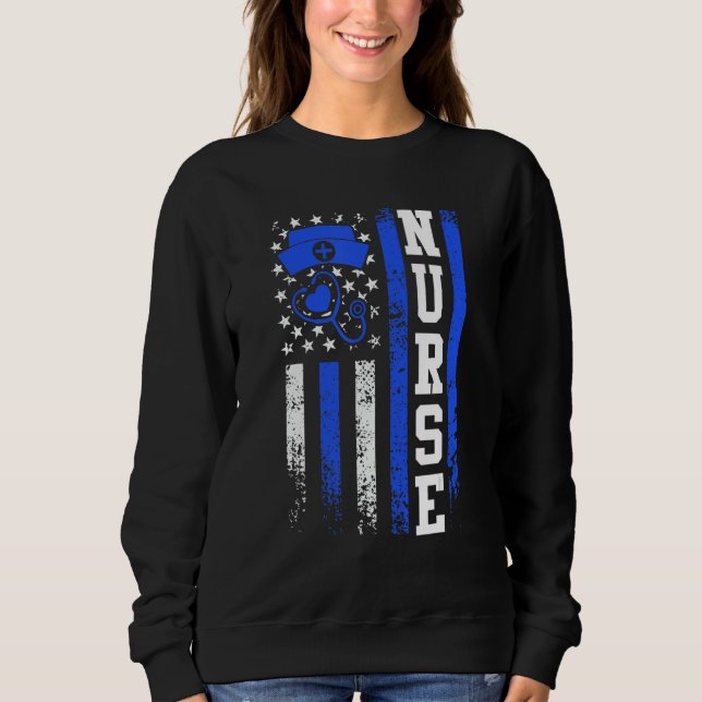 Sudadera USA medical care doctor nurse 1 (Anverso)