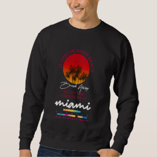 Sudadera Usa Miami Florida, disfruta del calor veraniego de