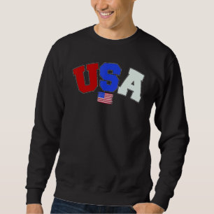 Sudadera Usa  Mujeres Hombres Niños Patriótico Bandera Amer