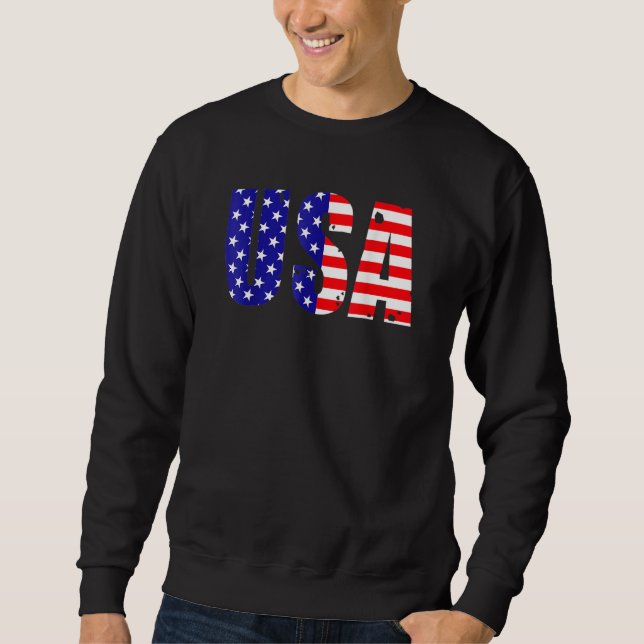 Sudadera USA Patriotic American Flag For Men Women Kids Boy (Anverso)