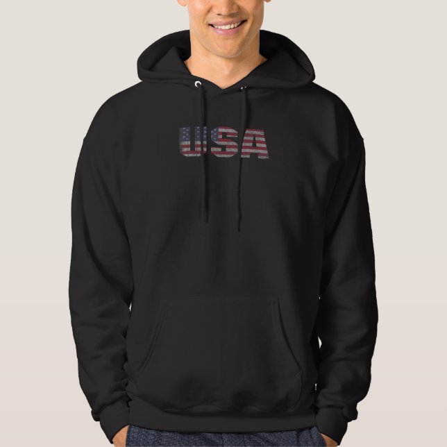 Sudadera USA Patriotic American Flag For Men Women Kids Boy (Anverso)