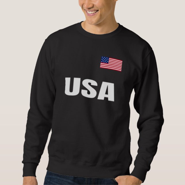 Sudadera USA Patriotic American Flag For Men Women Kids Boy (Anverso)
