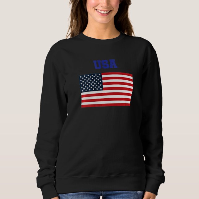 Sudadera USA Patriotic American Flag For Men Women Kids Boy (Anverso)