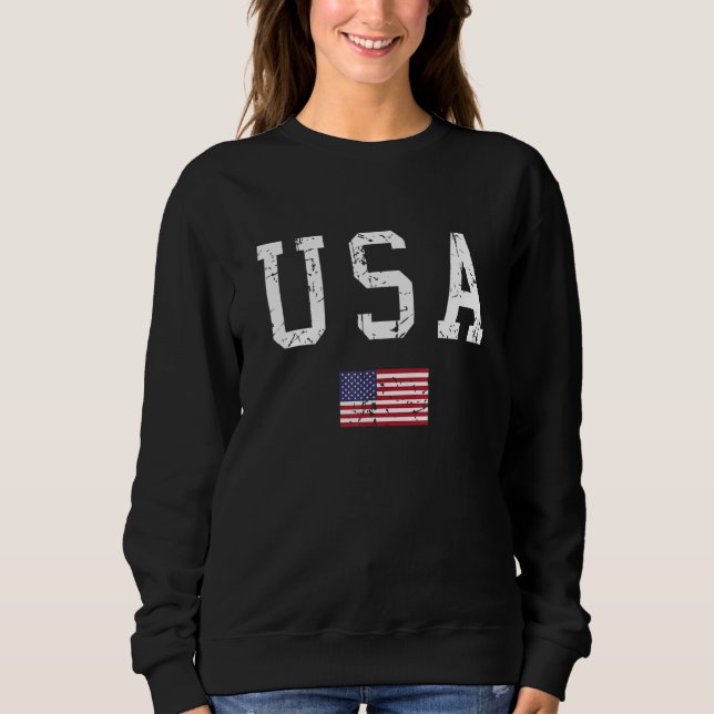 Sudadera USA Patriotic American Flag Proud American Pride 4 (Anverso)