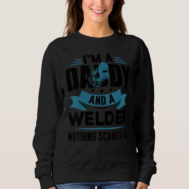 Sudadera USA Patriotic Welder Daddy Father's Day (Anverso)