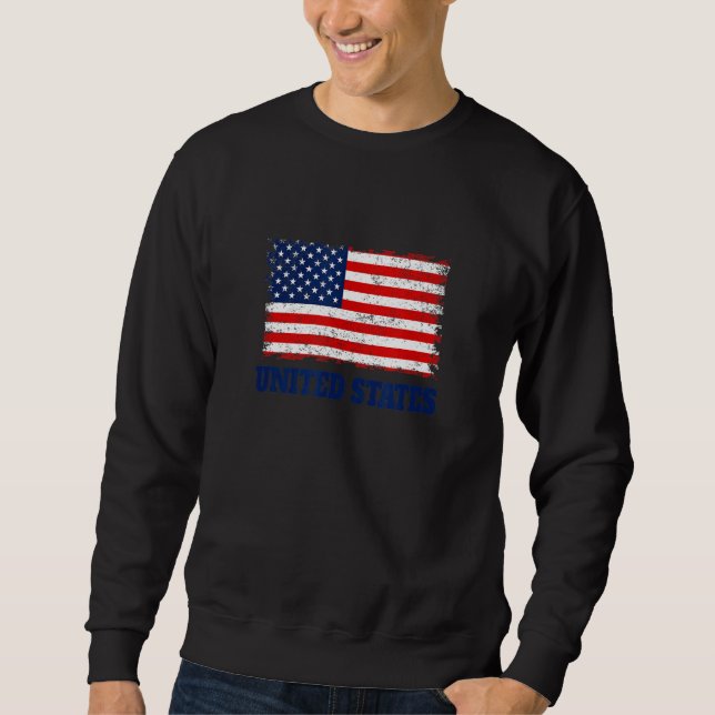Sudadera USA soccer & football fan 2022 Flag of USA Patriot (Anverso)