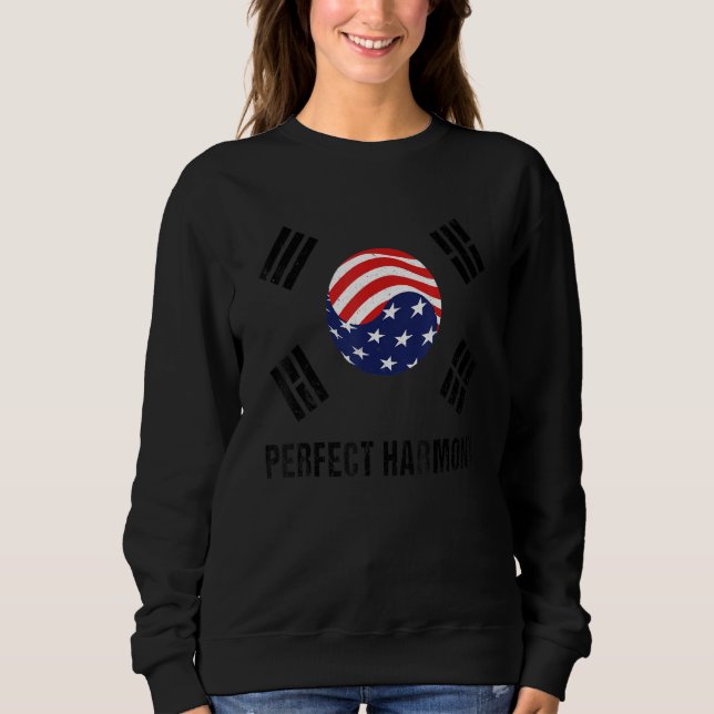 Sudadera USA South Korea Proud Korean American Perfect Harm (Anverso)