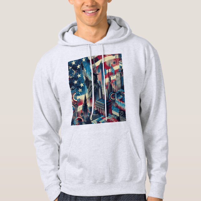 Sudadera USA Trendy Hoodie – Soft Fabric Modern Street  (Anverso)