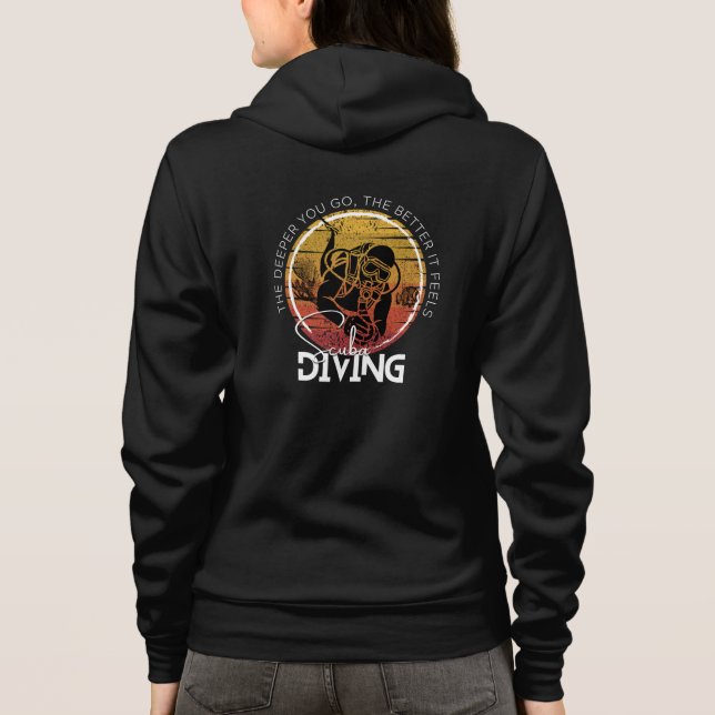 Sudadera Usa tu hobby extremo, buceo Scuba (Reverso)