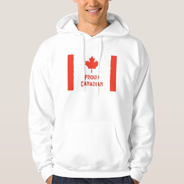 Sudadera Usa tu orgullo: Bandera clásica de Canadá (Anverso)