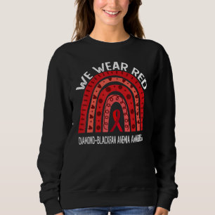 Sudadera Usamos Arcoiris Rojo Para La Anemia Del Diamante B