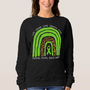 Sudadera Usamos Avisos De Salud Mental Maternoinfantil Lime