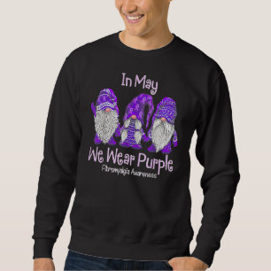 Sudadera Usamos En Mayo Púrpura Para Concienciar A La Fibro