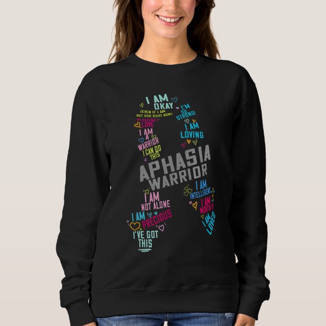 Sudadera Usamos La Cinta Gris Aphasia Warrieness In J (Anverso)