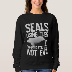 Sudadera Usando sus aletas para el bien no para el mal