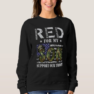 Sudadera Usar Rojo El Viernes Por Mi Hijo Camuflaje Militar