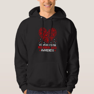 Sudadera Usar Rojo Para La Conciencia De La Semana De La Ci