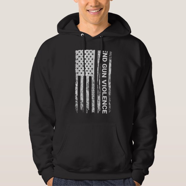 Sudadera Usar signo de paz Naranja suficiente como para pon (Anverso)