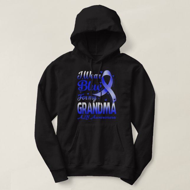 Sudadera Usé Azul Para Mi Abuela, SIEMPRE Conciencia (Diseño del anverso)