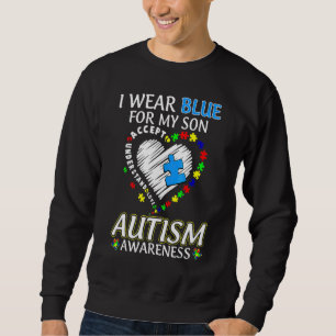 Sudadera Uso Azul Para Concienciar Sobre El Autismo De Mi H