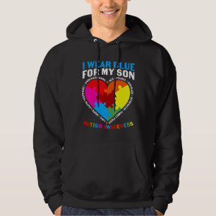 Sudadera Uso Azul Para Concienciar Sobre El Autismo De Mi H
