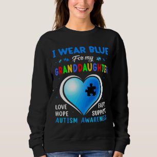 Sudadera Uso Azul Para Concienciar Sobre El Autismo De Mi N