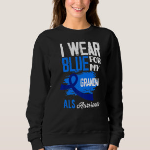 Sudadera Uso Azul Para Mi Abuela Apoyo A Als Conciencia
