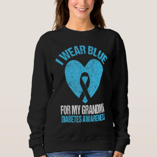 Sudadera Uso Azul Para Mi Abuela Diabetes Sensibilización G