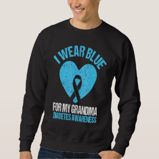 Sudadera Uso Azul Para Mi Abuela Diabetes Sensibilización G