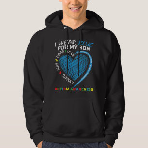 Sudadera Uso Azul Para Mi Hijo Autismo Conciencia A Los Pad