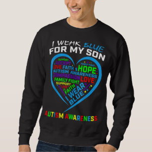 Sudadera Uso Azul Para Mi Hijo Autismo Conciencia A Los Pad
