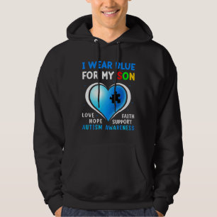 Sudadera Uso Azul Para Mi Hijo Autismo Conciencia Familia S