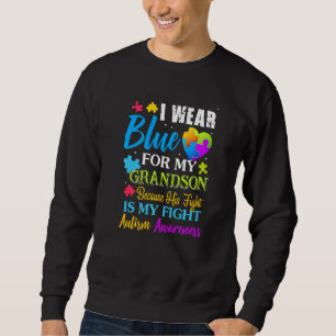 Sudadera Uso Azul Por Mi Abuelo Combate El Autismo Abuela G