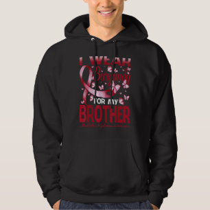 Sudadera Uso Borgoña Para Mi Hermano Múltiple Mieloma Aw