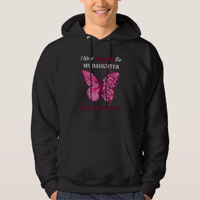 Sudadera Uso Borgoña Para Mi Hija Linfática Malforma (Anverso)