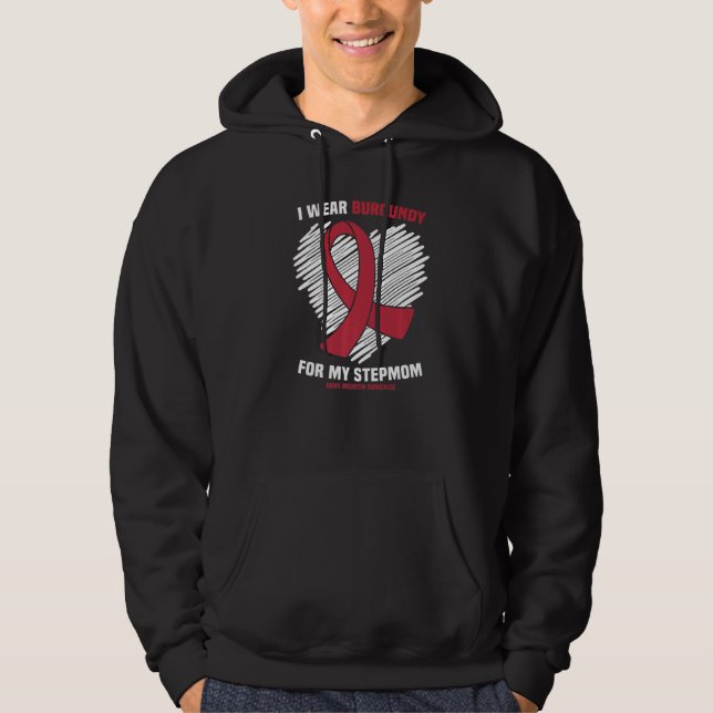 Sudadera Uso Borgoña Para Mi Madrastra Aneurysm Awar (Anverso)