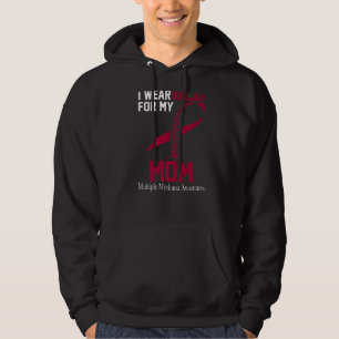 Sudadera Uso Borgoña Para Mi Mamá Mieloma Múltiple Awaren