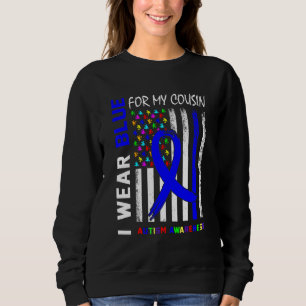 Sudadera Uso Cinta Azul Para Mi Primo Conciencia Sobre El A