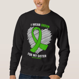 Sudadera Uso El Verde Para La Conciencia De Mi Hermana Scol