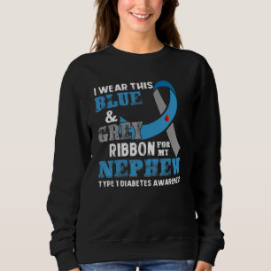 Sudadera Uso Esta Cinta Gris Azul Para La Diabetes De Nehew