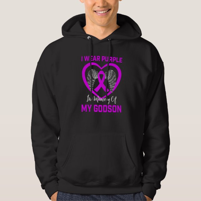 Sudadera Uso Morado En Memoria De La Epilepsia De Godson Aw (Anverso)