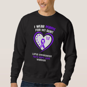 Sudadera Uso Púrpura Para Mi Conciencia De La Tía Lupus