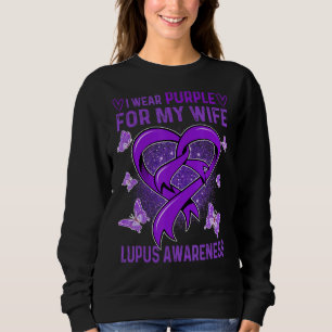 Sudadera Uso Púrpura Para Mi Esposa Lupus Awareness Mont Ri