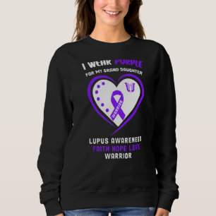 Sudadera Uso Púrpura Para Mi Gran Hija Lupus Awarene