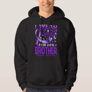 Sudadera Uso Púrpura Para Mi Hermano Dementia Awareness Bu