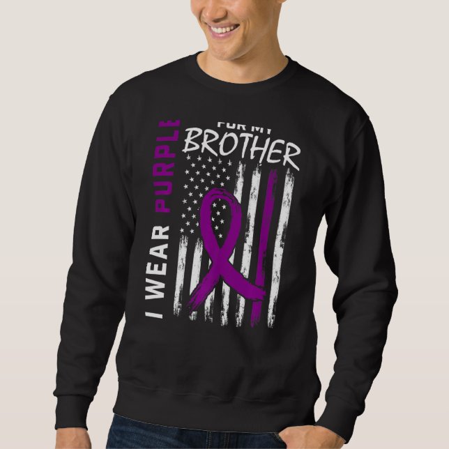 Sudadera Uso Púrpura Para Mi Hermano Epilepsia Awareness Fl (Anverso)