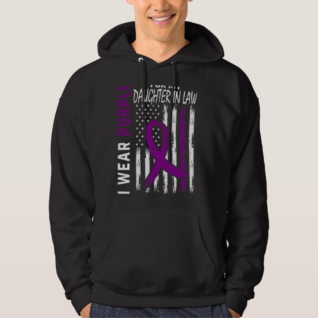 Sudadera Uso Púrpura Para Mi Hija En La Ley Lupus Awarene (Anverso)